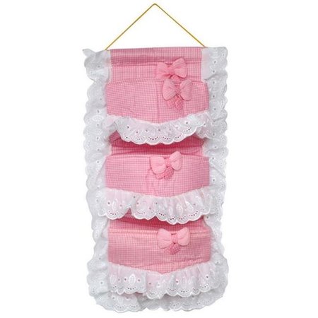 FURNORAMA Polka Dot and Plaid Pink/Wall Hanging/ Wall Organizers / Baskets / Hanging Baskets FU375776